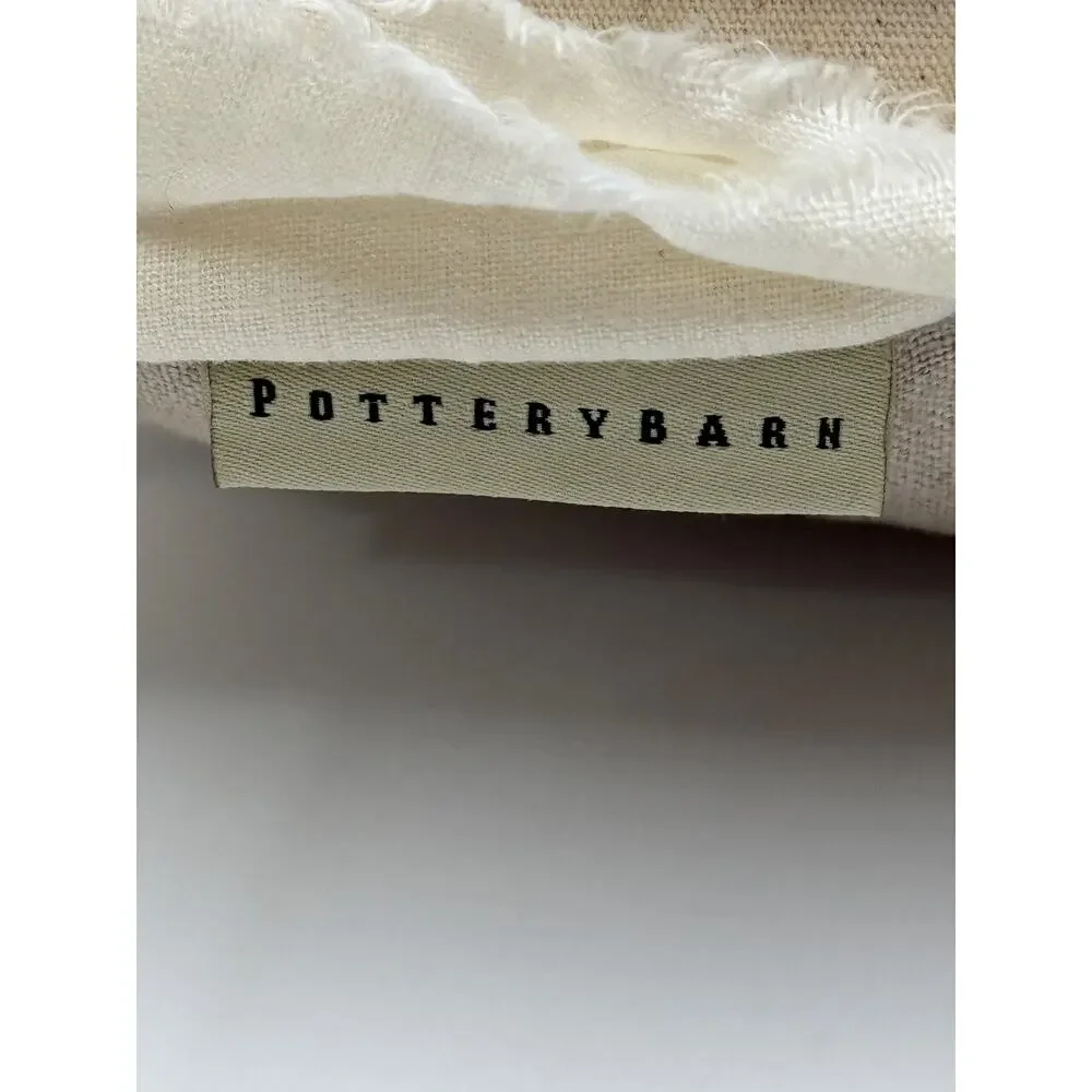 Pottery Barn Halloween Mummy Throw Pillow Reversible Linen Accent Cushion